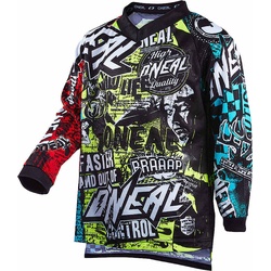 Oneal Element Wild V.22 Jugend Motocross Jersey, mehrfarbig, Größe XS