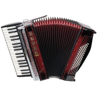 Zupan Piano-Akkordeon III 72/MH Akkordeon - 72 Bassknöpfe, 34 Diskanttasten, 3-chörig, mit Holztastatur und Perlmuttauflage