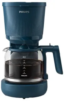 Philips Serie 3000 HD7411/70 Filterkaffeemaschine mit Glaskanne - Blau