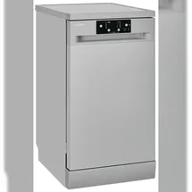 Exquisit GSP9109-451D Unterbau-Geschirrspüler (freistehend, 450 mm, Silber)