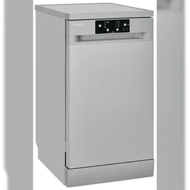 Exquisit GSP9109-451D Unterbau-Geschirrspüler (freistehend, 450 mm, Silber)