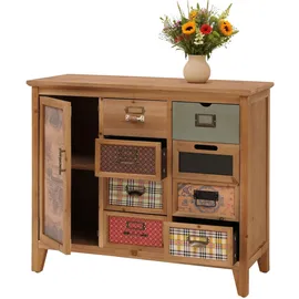 Mendler Apothekerkommode HWC-O63 Schrank 80x91x40cm braun