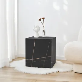 [en.casa] Ellelu Schwarz MDF 45 x 40 x 40 cm