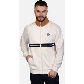Sergio Tacchini Trainingsjacke SERGIO TACCHINI "DALLAS TRACK TOP Herren", Herren, Gr. XS, weiß (gardenia, meerkat), 60% Polyester, 40% Baumwolle, Jacken Trainingsjacke, Trainingsjacke Herren, leichte Jacke, Retro, Sportjacke, Outdoor, Sale
