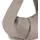 LES VISIONNAIRES Greta Essential Schultertasche Leder 43 cm grau