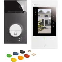 BTicino Flex'ONE Video-Set Classe 300EOS mit Türstation LINEA3000 Black