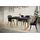 alpi möbel LOFT-U 140-240 x 77 x 80 cm schwarz/gold