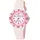 Lorus Mädchen-Uhr 0 mm Edelstahlgehäuse Rosa/Urethanarmband Weiß