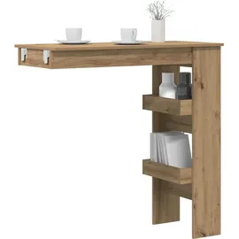 vidaXL Wand-Bartisch 102 x 45 x 103,5 cm Braun