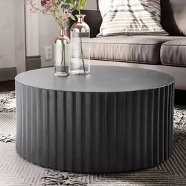 Wohnling Couchtisch Schwarz Metall 67 x 31 x 67 cm