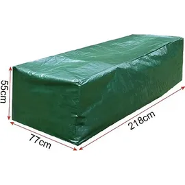 Woltu Gartenliege Abdeckung 218 x 77 x 55 cm Grün