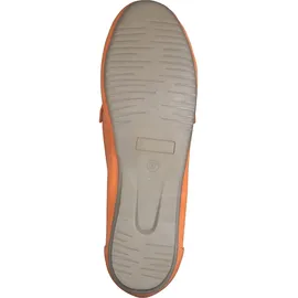 Marco Tozzi Damen Slipper Leder Zierspange Mokassin 2-24203-42, Größe:38 EU, Farbe:Orange - Orange - 38
