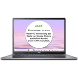 Acer Chromebook Plus 514 (CB514-3HT-R2QQ) Laptop, 14" WUXGA Display, AMD Ryzen 3 7320C, 8 GB RAM, 256 GB SSD, AMD Radeon 610M, ChromeOS Core, grau, Chromebook Plus