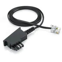 CSL - 0,5m Telefonkabel TAE-F Stecker auf RJ11 Stecker