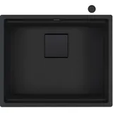 Franke Mythos Unterbauspüle Fragranitbecken KNG 110-52 Black Matt Drehknopf ab 60 cm 125.0685.161 - inkl. - Schwarz