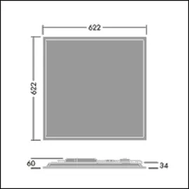 Thorn BETA3 3 LED-Einbauleuchte Kunststoff