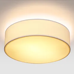 Deckenlampe Weiß Stoff Ø38cm