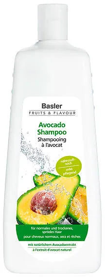 Basler Avocado Shampoo Sparflasche 1 Liter - Ergiebige Größe | Gegen sprödes Haar