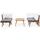 vidaXL Garten-Lounge-Set 5-tlg. Massivholz Akazie braun