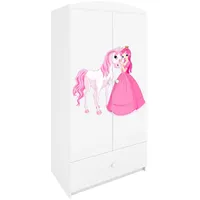 Raumhirsch furniture Kinderkleiderschrank Weiß, 90x175x52 cm, Kinder- & Jugendzimmer,