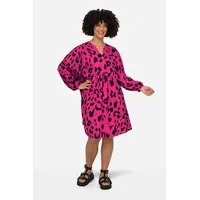 Angel Of Style by Happy Size Midikleid Leodruck Grau 44