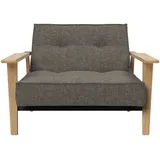 Innovation Living Sessel Splitback Frej Eiche Stoff Dark Grey