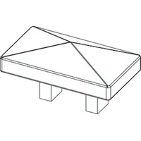 Osmo holz OSMO Wandanschlusskappe inkl. Schrauben Anthrazit