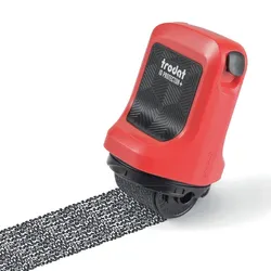 TRODAT ID Protector+ Tintenroller Inkl. Paket-/Brieföffner, Feuerrot, Kissen Sch