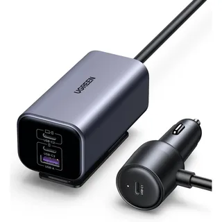 UGREEN Car Charger, Auto Adapter, Schwarz