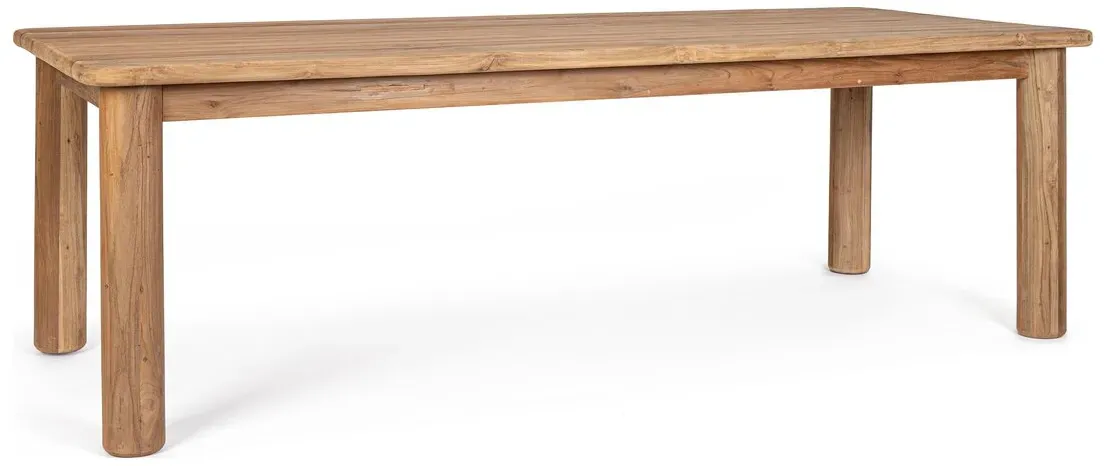 Gartenesstisch Samson - recyceltes Teakholz Natur, 240 x 100 cm