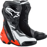 Alpinestars Supertech R Schwarz/Neon-Rot/Weiß/Grau 42