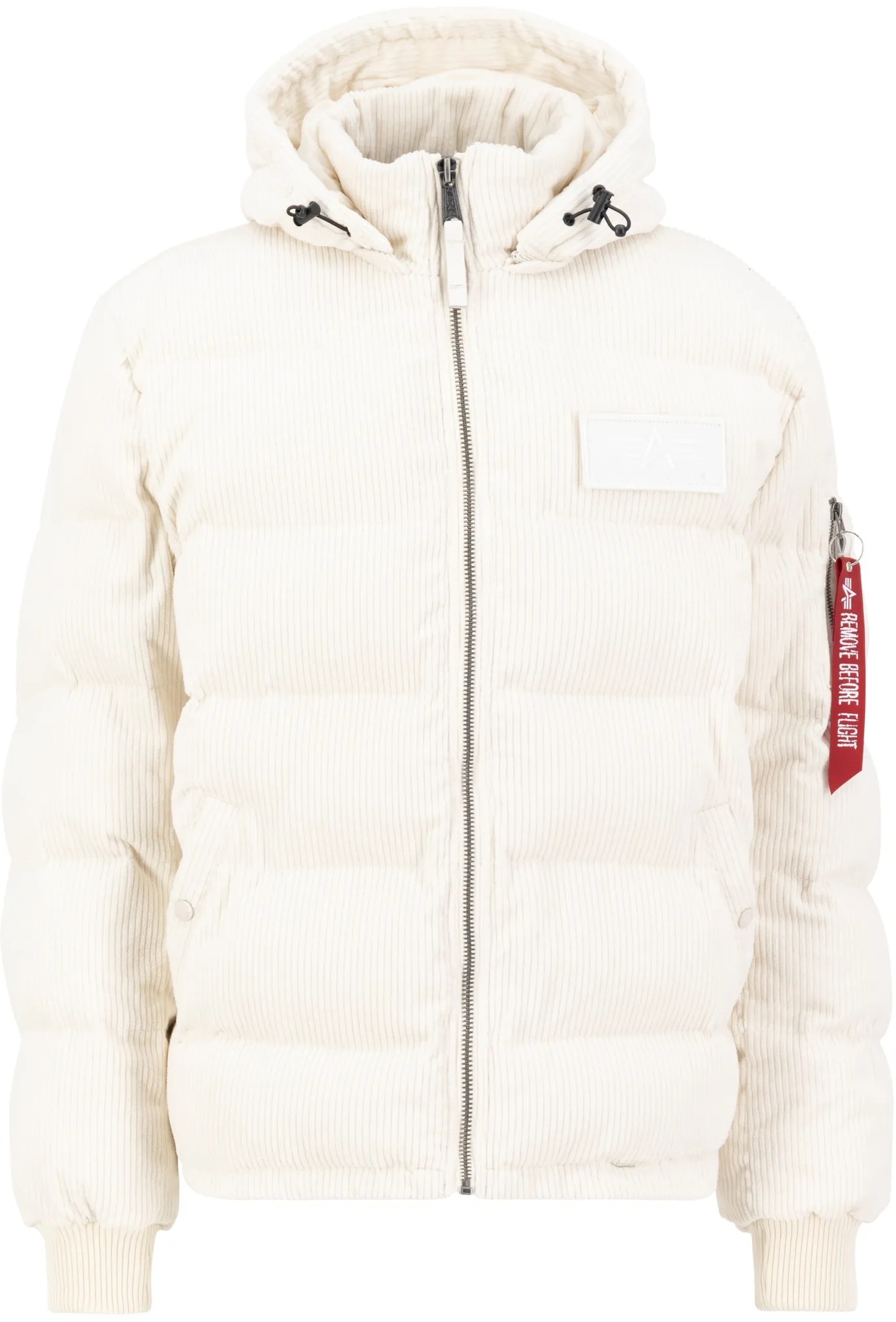 Winterjacke ALPHA INDUSTRIES "ALPHA Men - Parka & Winter Jackets Puffer Cord" Gr. XL, weiß (jet stream white) Herren Jacken Übergangsjacken