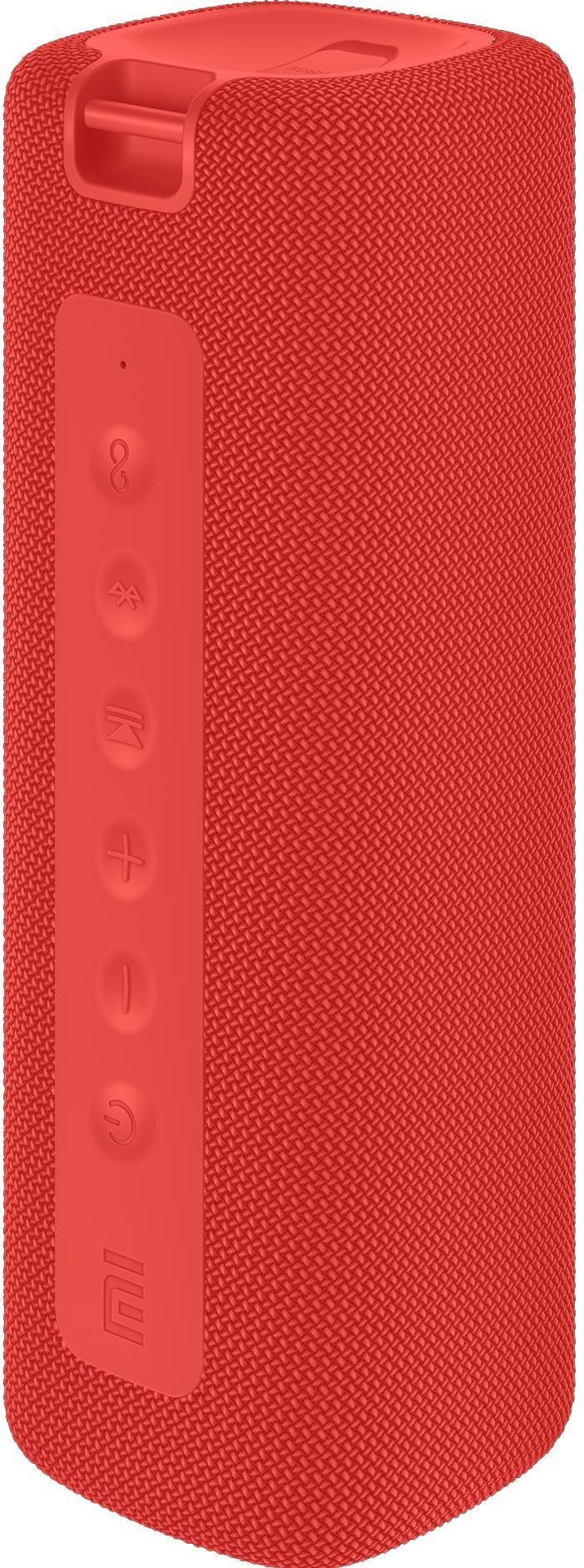 Xiaomi Mi Portable Bluetooth Speaker 16W (0.22 h, Batteriebetrieb), Bluetooth Lautsprecher, Rot