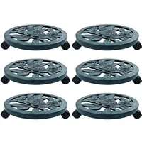 VidaXL Pflanzenroller 6 Stk. Grün 38 cm Kunststoff