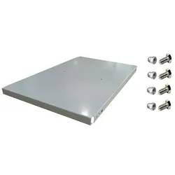 SimonRack Metallschale für Schließfach + 4 Schrauben. Farbe grau 500x300x35 mm