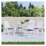 vidaXL Palettenkissen 4 Stk. Marineblau 50x50x4 cm Oxford-Gewebe