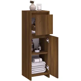 vidaXL Badschrank Braun Eichen-Optik 30x30x95 cm Holzwerkstoff