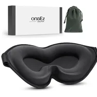 onaEz Schlafmaske für Frauen Herren, 2024 Verbesserte 3D Nasenrinnen Design, 10mm Tief Konturierte Schlafbrille Bequem,100% Lichtblockierende Augenmaske,Weiche Schlafmasken für Yoga Reisen