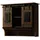 MASSIVMOEBEL24.DE Wandgarderobe 90 x 30 x 75 cm Braun