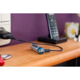 Ansmann Li-ion Akku 18650 3400 mAh mit USB C Kabel wiederaufladbarer Akku Batterie