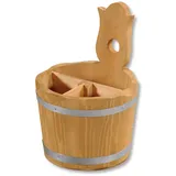 KESPER Aufbewahrungsbox Besteckbehälter Ø 14 cm H: 20 cm Kiefernholz
