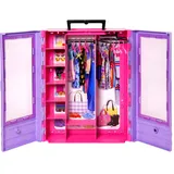 Barbie Puppenzubehör Kleiderschrank Ultimate Closet zum Organisieren von Kleidung und Accessoires inkl. Kleiderbügel HJL65