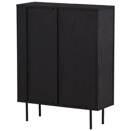 Livetastic Highboard 80 x 103 x 30 cm Schwarz