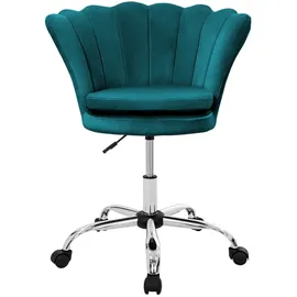 ML-Design Drehstuhl Samt Petrol