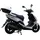 GT UNION GT3 25 50 ccm 2,7 PS 25 km/h Weiß mit Topcase