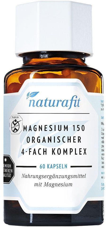 naturafit Magnesium 150 Organischer 4-Fach Komplex