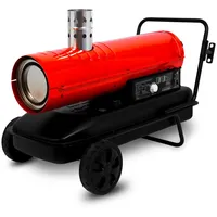 Eberth Heizkanone 30 kW Indirekt, Heizgebläse Diesel/Öl mit Abgasrohr,