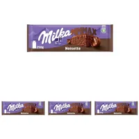 Milka MMMAX Noisette – Alpenmilch- Schokolade mit zart-cremiger Haselnussfüllung – 250g (Packung mit 4)