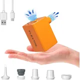 FLEXTAILGEAR MAX Pump Plus 2024, Tragbare Elektrische Luftpumpe, Camping Luftpumpe, Vakuumpumpe, 300 L/min Luftstrom, 1600-mAh-Akku für Luftmatratzen, Poolschwimmer, Vakuumbeutel