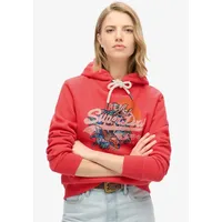 Superdry Tokyo Vl Graphic Kapuzenpullover Soda Pop Red L